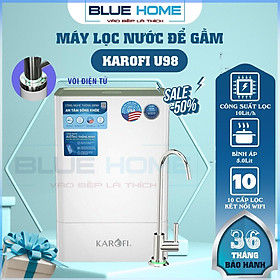 Mua Máy lọc Nước Để Gầm Karofi U98  Vòi Led Điện Tử - Kết Nồi Wifi  10 Cấp Lọc Công Suất 20Lit/h  Hàng chính hãng