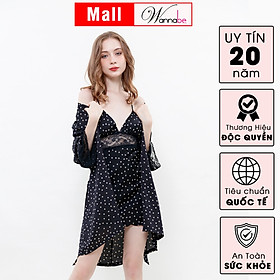 Áo choàng ngủ lụa latin WANNABE KIS90 áo khoác kimono cao cấp chiếc áo choàng quyền lực ẩn chứa nét gợi cảm tiềm ẩn bên trong áo