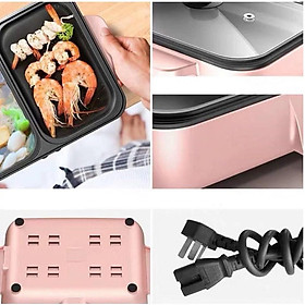 Mua Bếp Lẩu Nướng 2 Ngăn Đa Năng  Công Suất 1200W Sôi Nhanh  Chất Liệu Gang Cháng Men Chống Dính  Đảm Bảo Vệ Sinh Ăn Uống