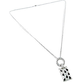 Dây Chuyền Da Beo Crystal PNQ NCL17032 - Trắng
