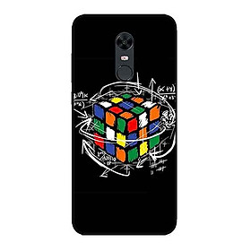 Ốp Lưng in cho Xiaomi Redmi 5 Plus Mẫu Rubik Toán Học - Hàng Chính Hãng
