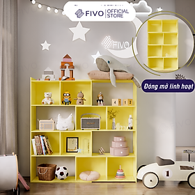 Mua Kệ Sách Để Sàn 2IN1 Mẫu FIVO FB72  Chất Liệu Gỗ Cao Cấp  Có Thể Đóng Mở Tùy Thích Kèm Thanh Chịu Lực Chắc Chắn - 4 Tầng