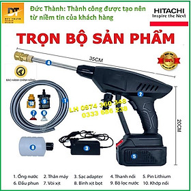 Mua Máy Rửa Xe Pin HITACHI 199V  Rửa Xe-Phun Cây Cảnh  Xịt Rửa Điều Hòa Tiện Lợi