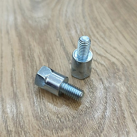 Bộ 02 Ốc Chuyển Đổi Chân Gương Xe Máy 10mm - 10mm + Tặng 01 Móc Gắng Chìa Khóa Xe Ngẫu Nhiên