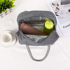 Mua Túi đựng hộp cơm bằng vải nhỏ gọn nhiều lớp giữ ấm thực phẩm– Lunch Bag A