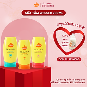 Sữa tắm gội Wesser 2 in 1 200ml