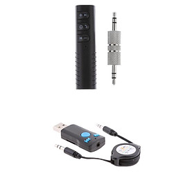 Wireless Bluetooth 3.5mm Audio Car Adapter+USB AUX Audio Stereo Car Receiver