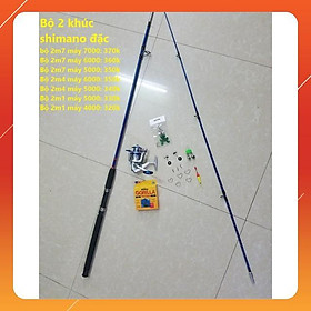 Bộ cần câu cá 2 khúc đặc shimano kèm phụ kiện chỉ việc câu|do cau99|