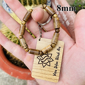 Vòng tay trầm hương phong thủy trụ trúc 9 trụ 9 tròn nam nữ Sơn Mộc Hương từ trầm tốc tự nhiên mang lại may mắn và thành công