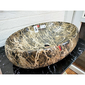 Mua CHẬU RỬA MẶT  LAVABO ĐẶT BÀN NHẬP KHẨU CHÍNH HÃNG GROVES 8137E  men vân đá nâu rất đẹp sang trọng quý phái