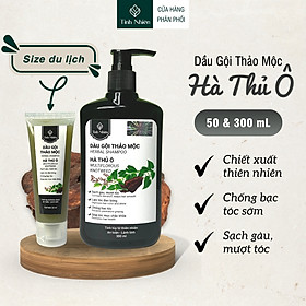 Dầu Gội Thảo Mộc Hà Thủ Ô Tinh Nhiên nuôi dưỡng tóc, chống bạc tóc sớm