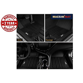 Thảm lót sàn ô tô TOYOTA RAV4 2013-2018 Nhãn hiệu Macsim 3W chất liệu nhựa TPE đúc khuôn cao cấp - màu đen