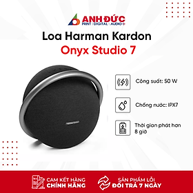 Hình ảnh Loa Bluetooth Harman Kardon Onyx Studio 7 (Công suất 50W, Thời gian nghe nhạc 8h) - Hàng chính hãng PGI