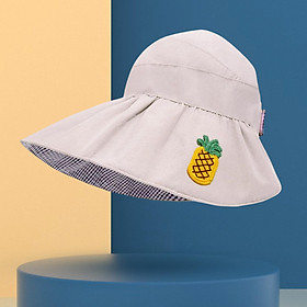 Children Fisherman Hat for 3-8 Years  Wide  Hat Yellow