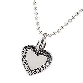 Heart-Shaped Urn Necklace Cremation Jewelry Keepsake Memorial  Holder