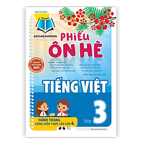 Hình ảnh sách Sách - Phiếu ôn hè Tiếng Việt lớp 3 (MG)