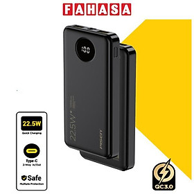 Sạc Dự Phòng Pisen Pro - Power Cube 22.5W 10500mAh - Màu Đen