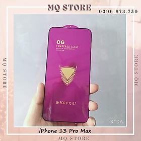 Kính cường lực full màn hình OG tím cao cấp dành cho iPhone 13/ 13Pro/ 13 Pro Max