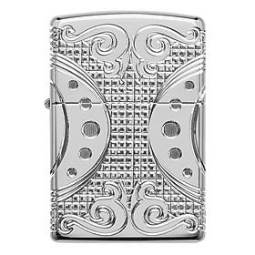 Bật Lửa Zippo 49037 – Zippo Armor Geometric Space Design High Polish Chrome