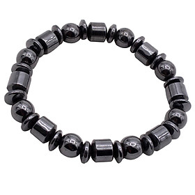 Geometric Black Stone Beads Yoga Men  Bracelet Bangle Jewelry