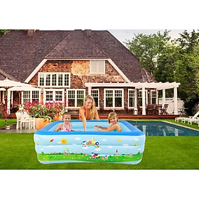 Mua Bể bơi phao 3 tầng size to 2m1  phao bơi cho bé ngày hè