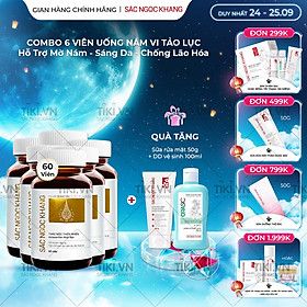 Combo 6 Viên Uống Sắc Ngọc Khang Vi Tảo Lục Hộp 60 viên