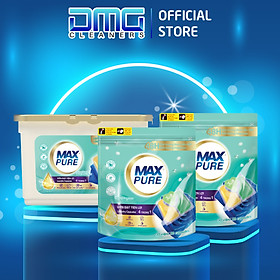 Combo Hộp + 2 Túi Viên Giặt Maxpure Hương Huyền Thoại