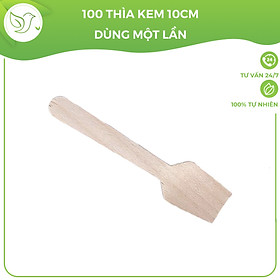 Mua 100 Thìa kem gỗ  muôi gỗ dùng một lần kiểu Nhật giá rẻ  sạch sẽ