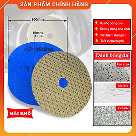 Đĩa mài, đánh bóng đá Marble, Granite KGS Swiflex XX, đạt bóng gương tự nhiên cao nhất, không sử dụng hóa chất