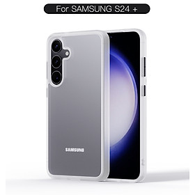 Ốp lưng nhám chống sốc cho Samsung Galaxy S24 Ultra , S24 Plus hiệu Likgus Fosted Transparent chống bẩn và vân tay - Hàng nhập khẩu