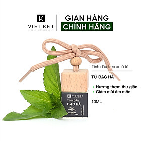 TINH DẦU BẠC HÀ TREO XE VIETKET (7ml) - Hương thơm thư giãn tạo cảm giác dễ chịu khi lái xe