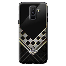 Ốp lưng cho Samsung Galaxy A6 Plus 2018 nền đen bóng 1 - Hàng chính hãng