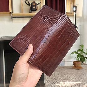 Ví nữ gập 2 da bụng cá sấu 1 tấm cao cấp!
