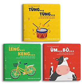 Ehon Âm thanh quanh bé - Combo 3 cuốn dành cho bé từ 0-6 tuổi - Bản Quyền