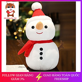 Gấu bông người tuyết cao cấp quà tặng Giáng sinh Noel Merry Christmas