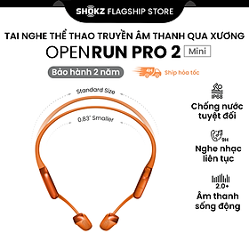 Tai Nghe Bluetooth Thể Thao Truyền Âm Thanh Qua Xương SHOKZ OPENRUN PRO 2 - Mini S821 - Bảo Hành 2 Năm - Hàng Chính Hãng