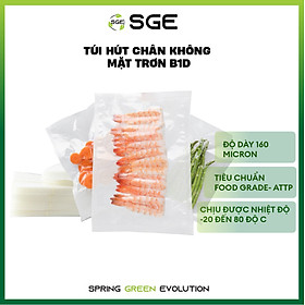 Túi Hút Chân Không Mặt Trơn B1D Kích Thước 30cm x 50 cm. Làm Từ Hạt Nhựa Nguyên Sinh Cao Cấp Tiêu Chuẩn Vệ Sinh ATTP, Không Chứa Chất Gây Ung Thư, Dùng Được Trong Lò Vi Sóng. Hàng Chính Hãng Chất Lượng Cao Cấp. Giá Bán Theo 1kg