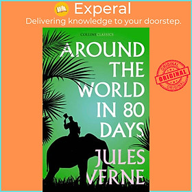 Sách - Around the World in Eighty Days by Jules Verne (UK edition, paperback)
