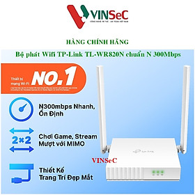 Bộ Phát Wifi TP-Link TL-WR820N Chuẩn N 300Mbps - Hàng Chính Hãng