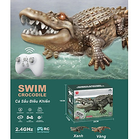 Đồ Chơi Cá Sấu Ghi-Nê Điều Khiển Từ Xa Croc Under Toy - Home and Garden
