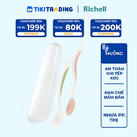 Bộ muỗng mềm và muỗng nhựa T.L.I (Kèm hộp) Richell