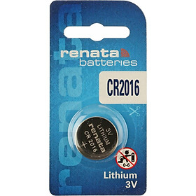 Pin nút Thụy Sỹ RENATA CR2016 3V Made in Swiss Loại tốt - Giá 1 viên