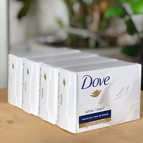 4 Bánh Xà phòng cục Dove Mỹ White Beauty 106g dưỡng trắng da