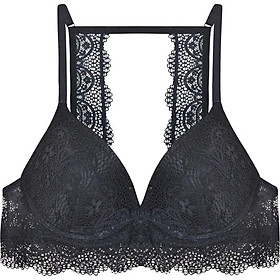 Áo Ngực Floral Lace Split Back Bralette Viviane AN1217_14 - Đen