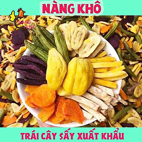 1 Kí Trái Cây Sấy  Thập Cẩm Sấy hàng xuất khẩu  Đủ 10 vị Nàng Khô