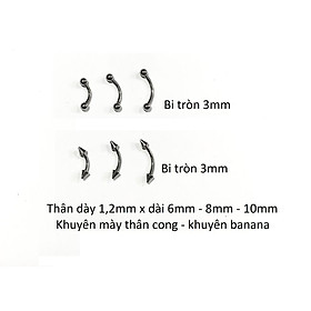 KHUYÊN MÀY - KHUYÊN THÂN CONG BANANA THÉP KHÔNG GỈ