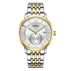 ĐỒNG HỒ TOPHILL TW078G.S6652 Dây và vỏ thép 316L, máy pin, kính sapphire