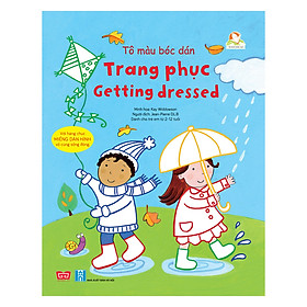 Download sách Tô Màu Bóc Dán - Trang Phục - Getting Dressed