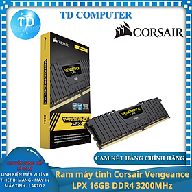 Mua Ram máy tính Corsair Vengeance LPX 16GB DDR4 3200MHz - Hàng chính hãng Vĩnh Xuân phân phối