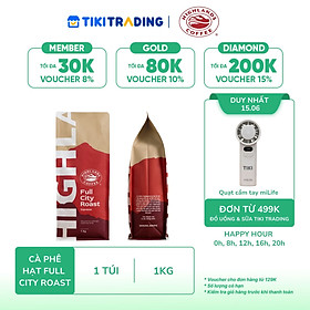 Cà phê hạt Full City Roast Highlands Coffee 1kg